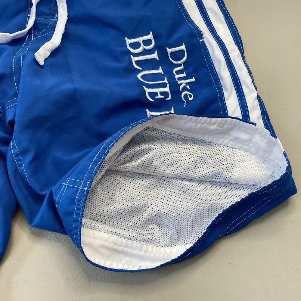 Duke Blue Devils NCAA Board Shorts M Mens Mesh Lined KA‎ Long Leg 34x10 Vintage